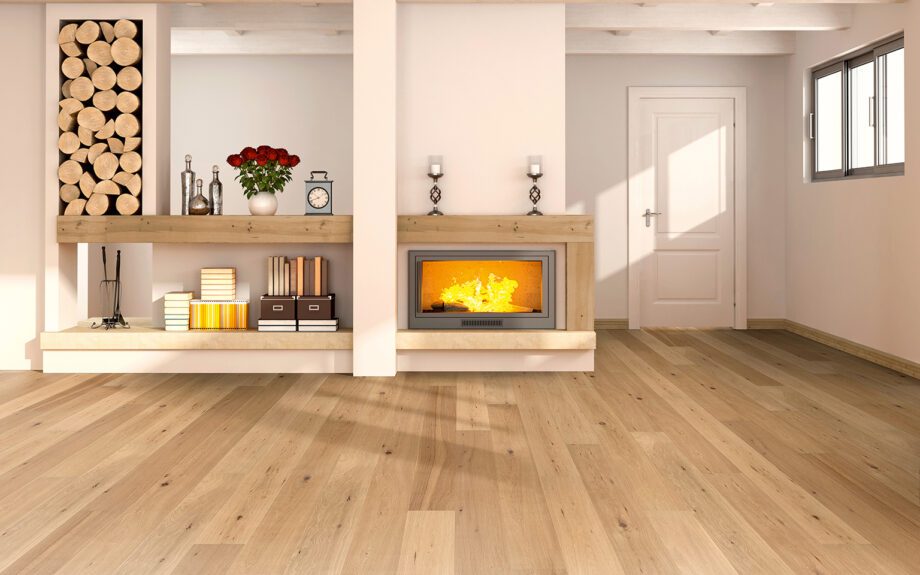 Parquet Oak Rustical 1-strip beveled brushed matt lacquered 189mm