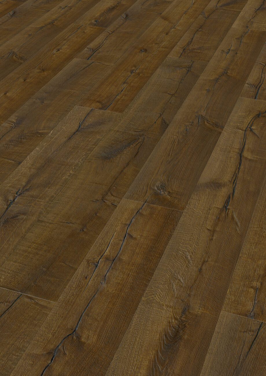 Parquet Trinity Smoked Oak Rustical beveled deep brushed oiled 305mm