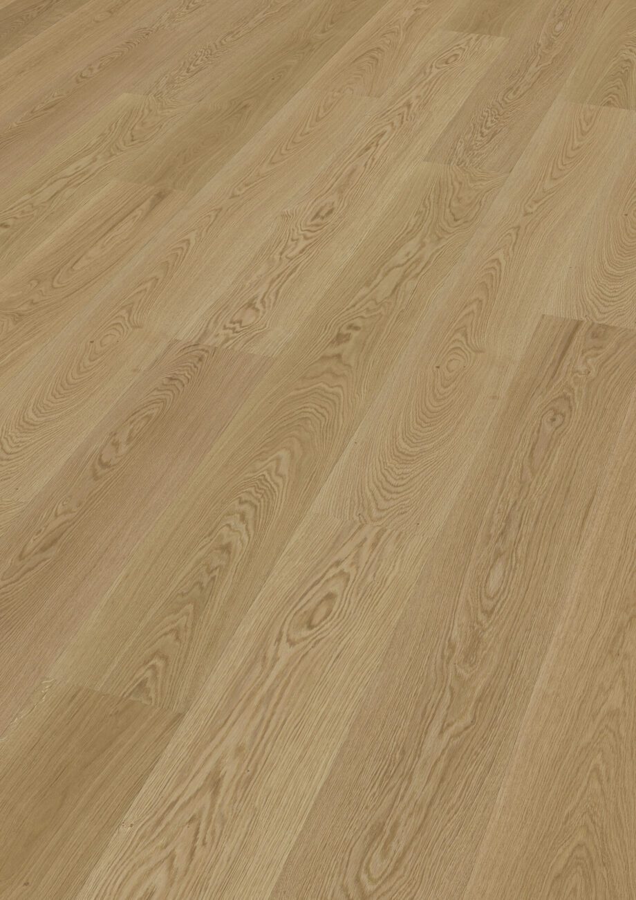 Parquet Trinity Oak Natur 1-strip beveled brushed oiled