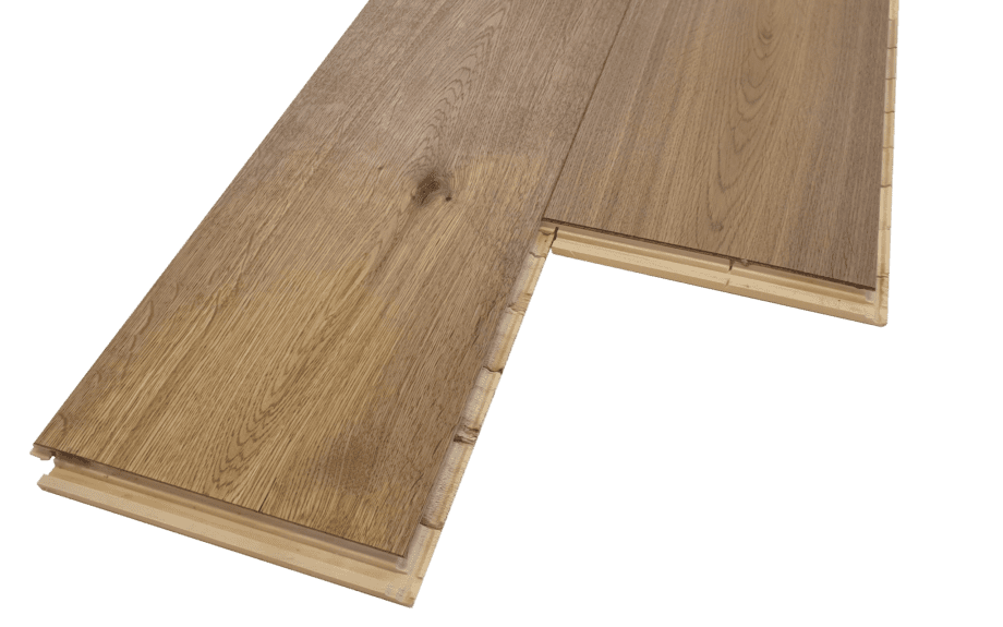 Parquet Smoked Oak Rustical 1-strip beveled brushed matt lacquered 189mm