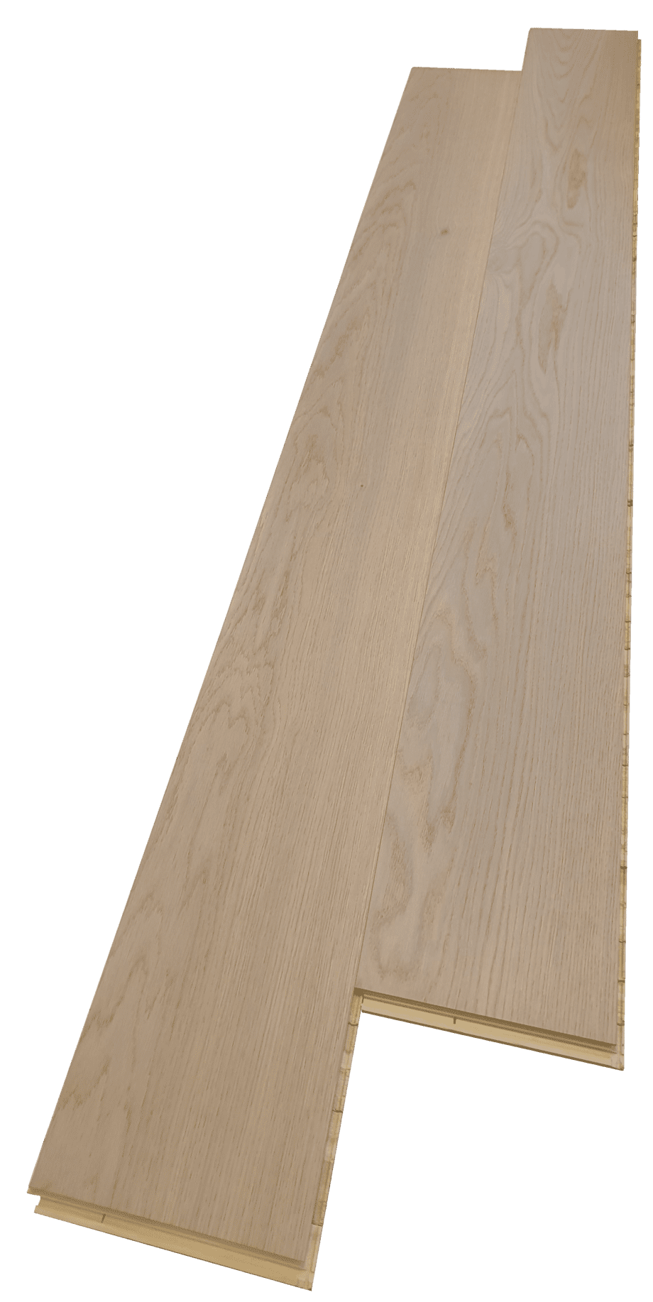 Parquet Trinity Oak Natur 1-strip beveled brushed white oiled