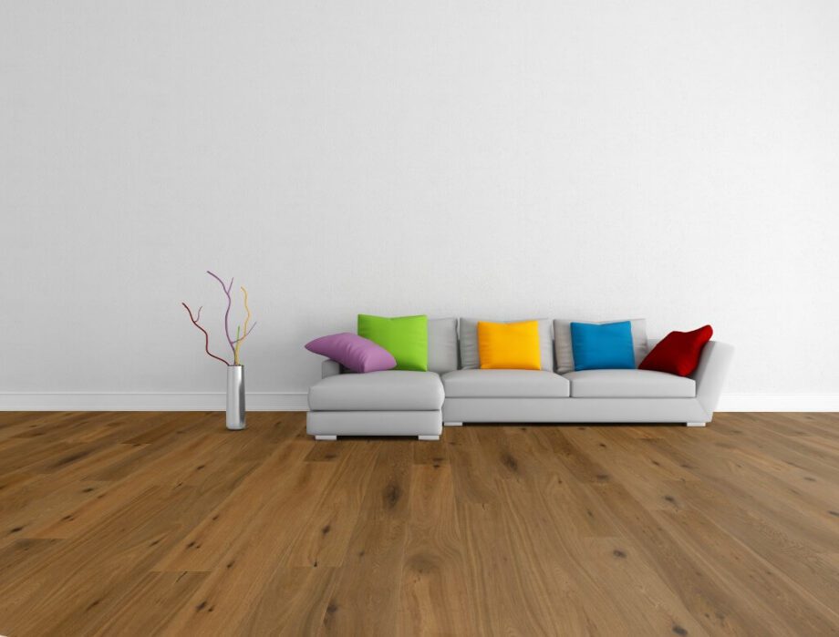 Parquet Smoked Oak Rustical 1-strip beveled brushed matt lacquered 189mm