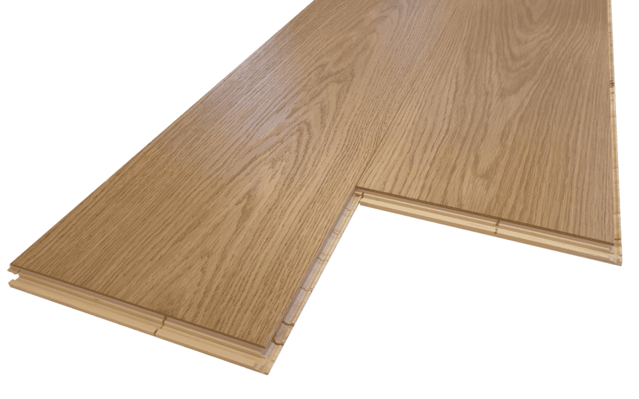 Parquet Trinity Oak Natur 1-strip beveled brushed oiled