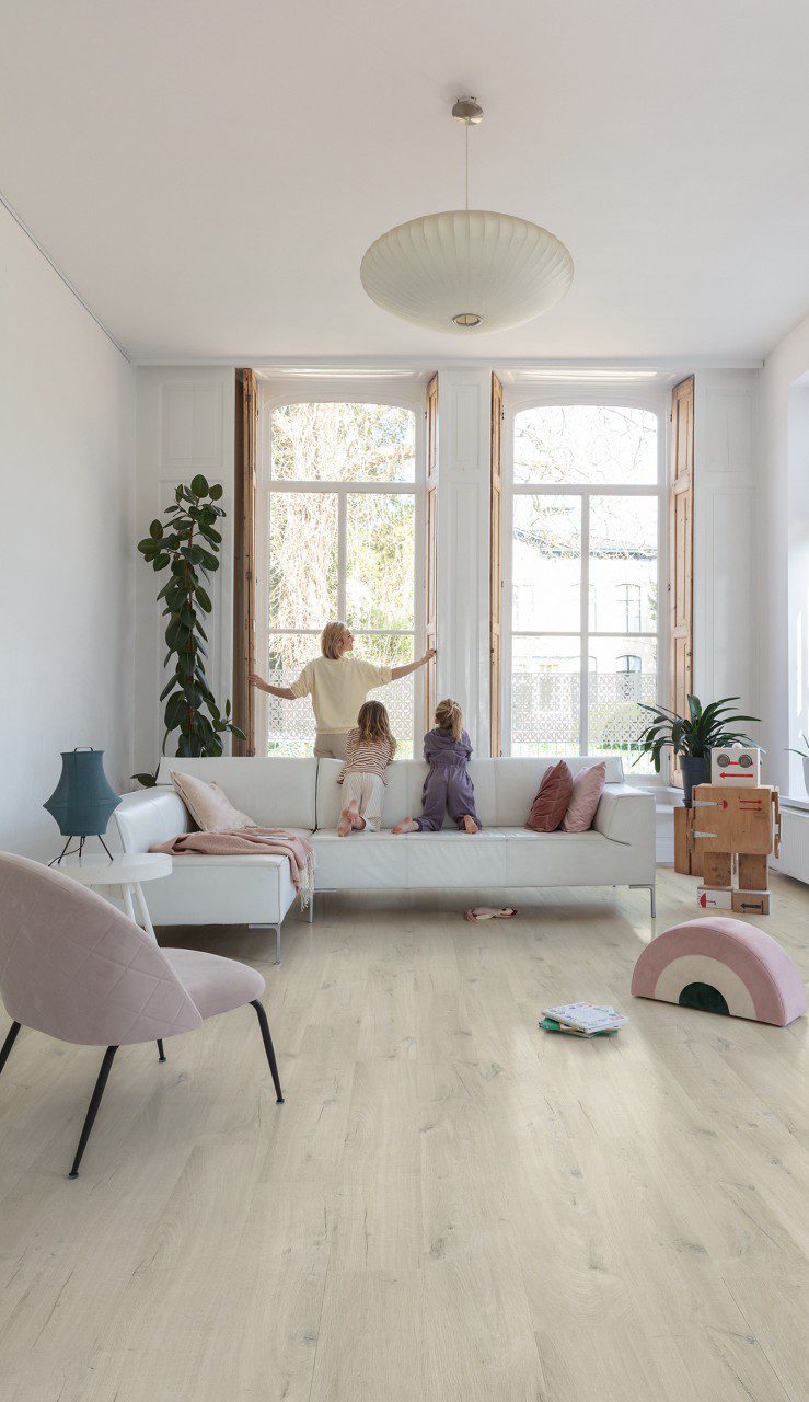 Vinyl flooring Quick-Step Bloom Cotton Oak White Blush – 4