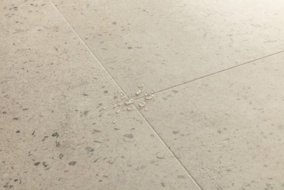 Vinyl floor tiles Quick-Step Illume Oyster concrete – view 2 Vinyl floor tiles Quick-Step Illume Oyster concrete – 2