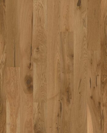 Tammeparkett Bauwerk Casapark tamm 56 harjatud ja matt lakiga viimistletud naturaalse tamme tooni ja tugevalt rustikaalse sorteeringuga.