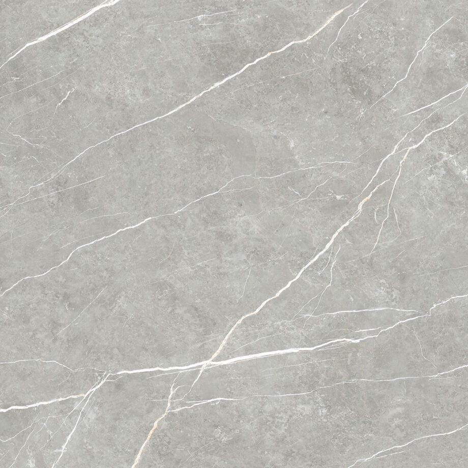 004.120.0368.07981-1 Marmorefektiga poleeritud keraamiline põrandaplaat Tau Elite Gray Pol, 120x120 cm, 9 mm, hall, rektifitseeritud