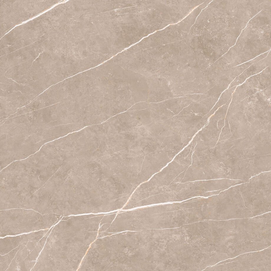 004.120.0408.07981-1 Marmorefektiga poleeritud keraamiline põrandaplaat Tau Elite Greige Pol, 120x120 cm, 9 mm, hallikasbeež, rektifitseeritud