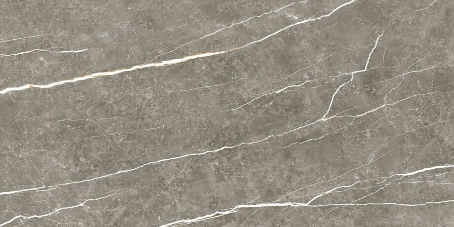 004.869.0294.07981-1 Marmorefektiga poleeritud keraamiline põrandaplaat Tau Elite Graphite Pol, 60x120 cm, 10,5 mm, grafiithall, rektifitseeritud