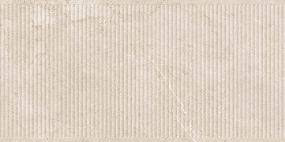 017.250.0313.16740-1 Reljeefne kiviefektiga keraamiline seinaplaat Tau Lithos Relief Linen, 60x120 cm, linane beež, R10, rektifitseeritud