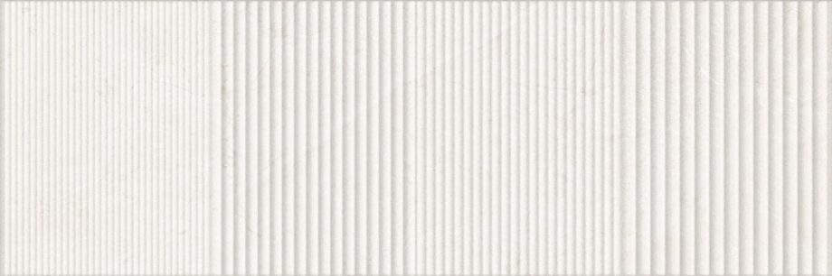 031.872.0108.16743-1 Reljeefne kiviefektiga keraamiline seinaplaat Tau Lithos Wall Relief White, 30x90 cm, 8,7 mm, valge, rektifitseeritud