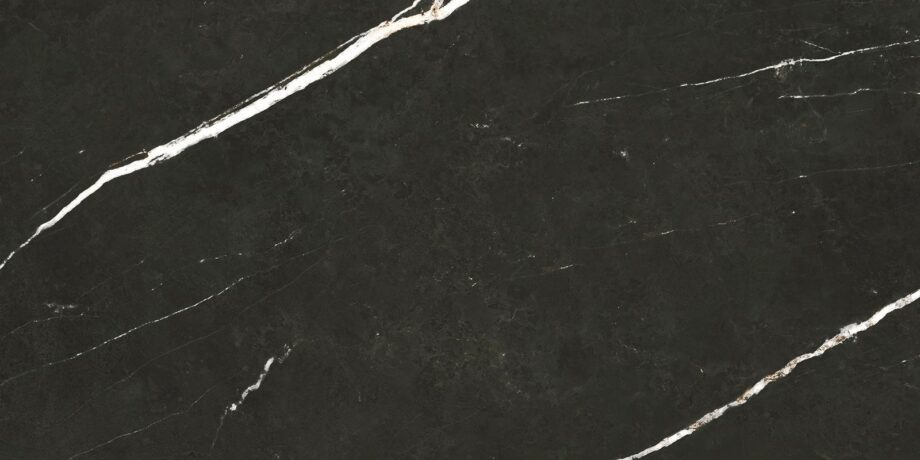 035.450.0157.09213-1 Marmorefektiga matt keraamiline põrandaplaat Tau Elite Black, 30x60 cm, 9 mm, must, R10, rektifitseeritud