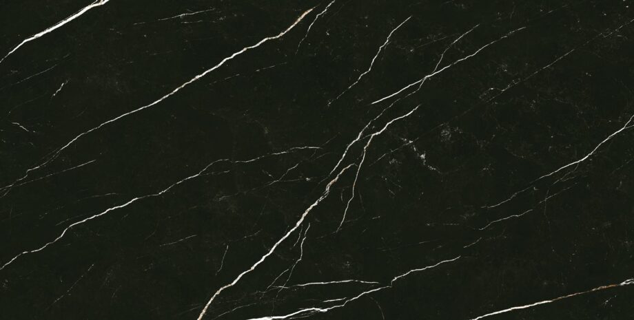 035.505.0157.09213-1 Marmorefektiga matt keraamiline põrandaplaat Tau Elite Black, 90x180 cm, 11 mm, must, R10, rektifitseeritud