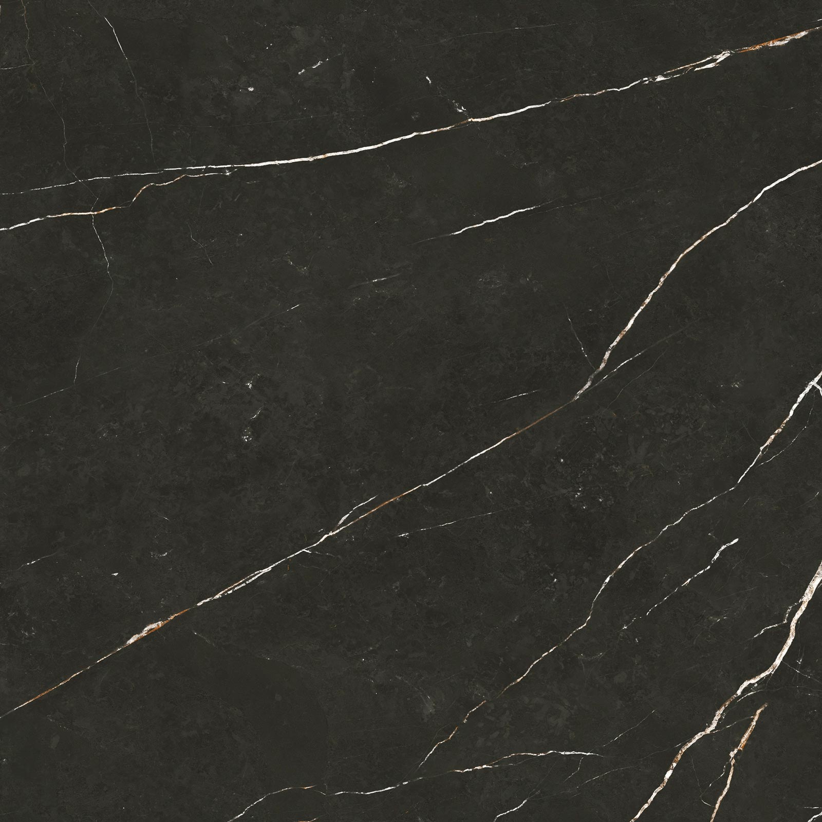 Marmorefektiga matt keraamiline põrandaplaat Tau Elite Black, 60x60 cm, 9 mm, must, R10, rektifitseeritud
