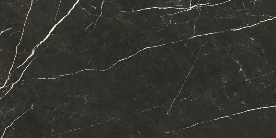 035.869.0157.09213-1 Marmorefektiga matt keraamiline põrandaplaat Tau Elite Black, 60x120 cm, 10,5 mm, must, R10, rektifitseeritud