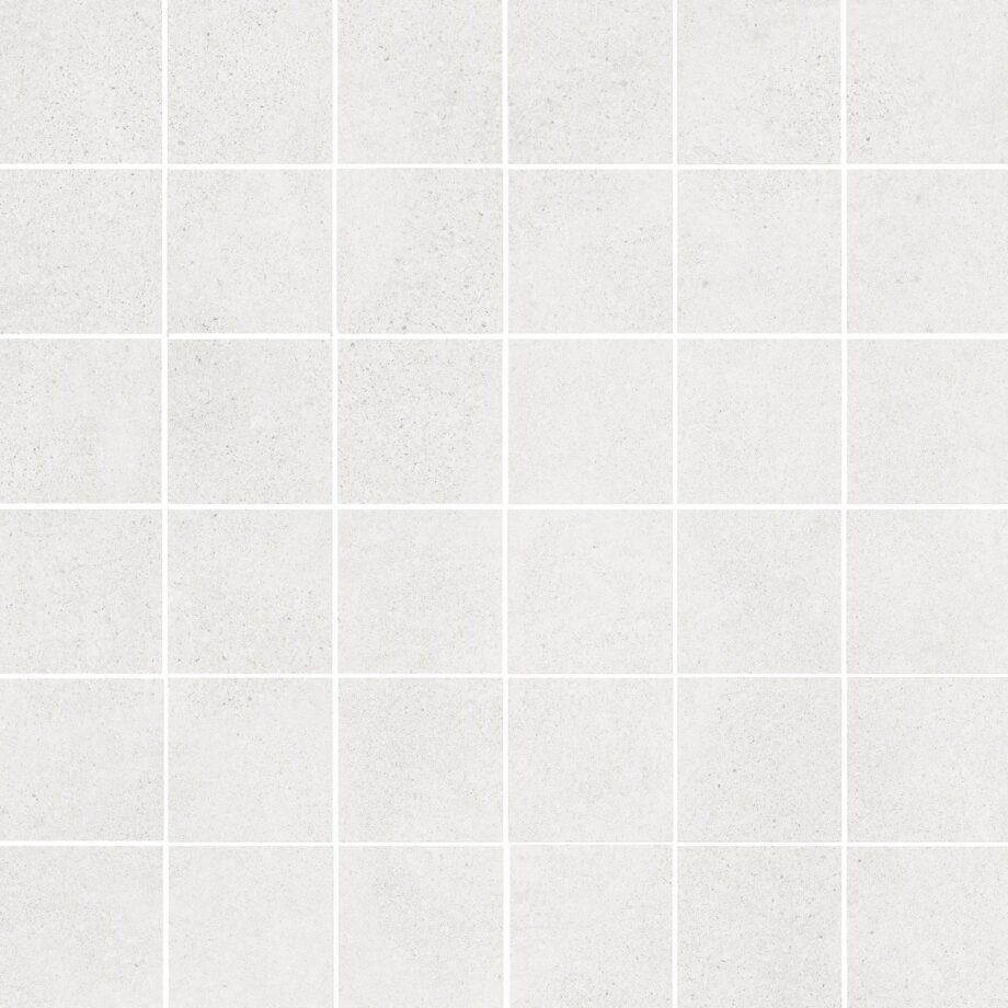 036.281.0108.04400-1 Betoonimustriga mosaiikplaat Tau Integra White 5x5, 30x30 cm, valge
