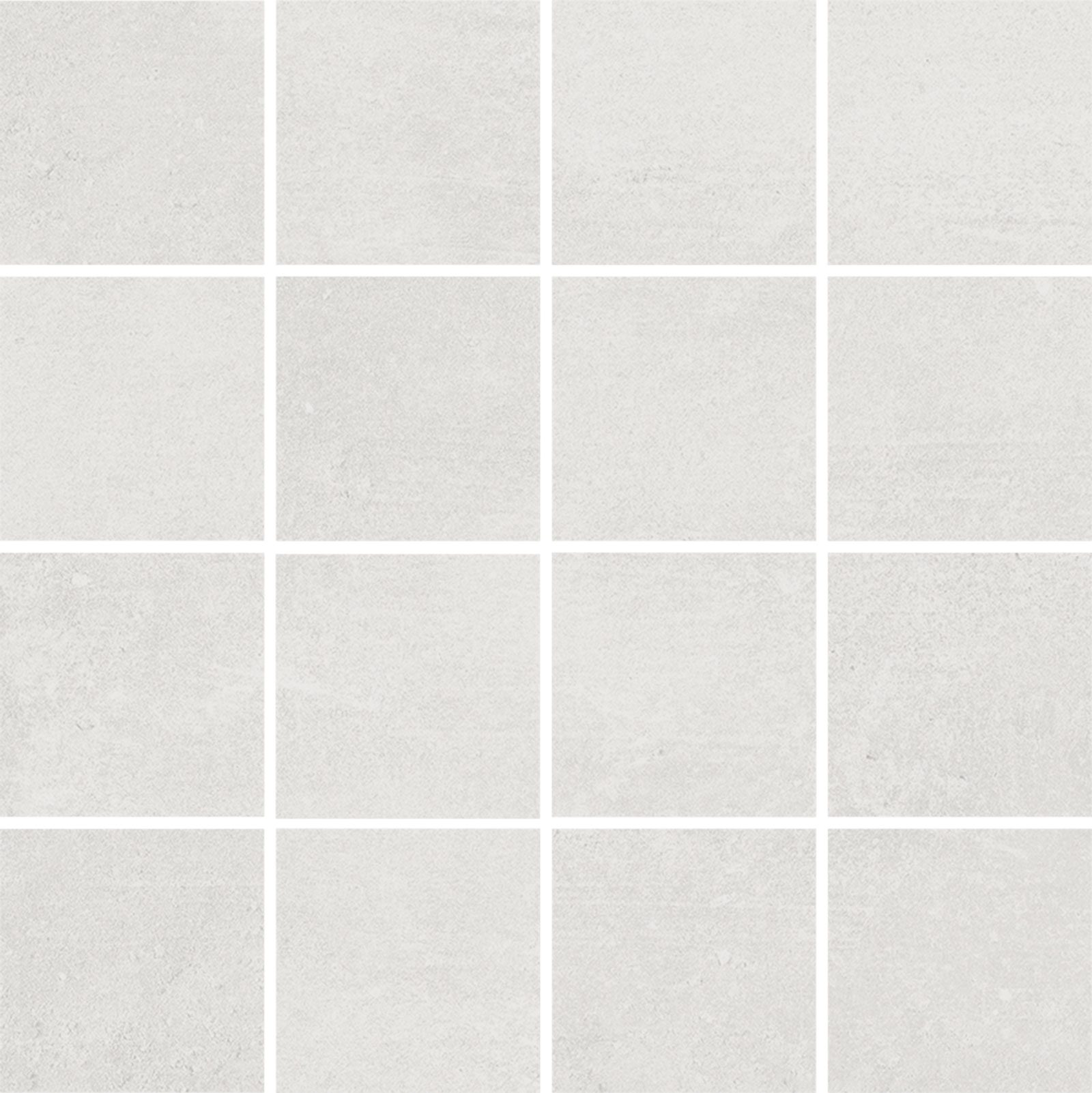 Betoonimustriga mosaiikplaat Tau Lema White 7x7, 30x30 cm, valge