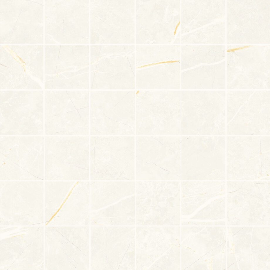038.281.0108.07981-1 Marmorefektiga poleeritud mosaiikplaat Tau Elite White 5x5 Pol, 30x30 cm, valge