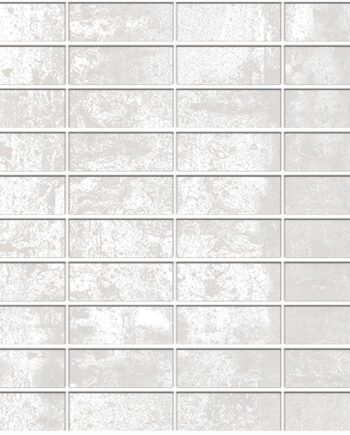 Corten-terase efektiga portselanmosaiik Tau Corten Blanco, 30x30 cm, valge