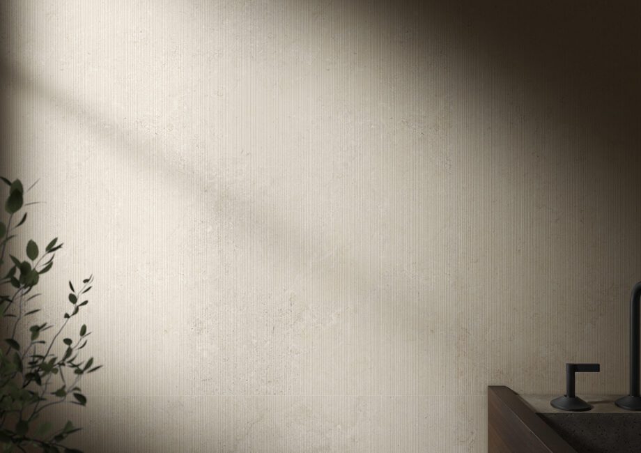 017.120.0313.15205-3 Kiviefektiga matt portselanplaat Tau Dorset Linen, 120x120 cm, 9 mm, linane beež, rektifitseeritud