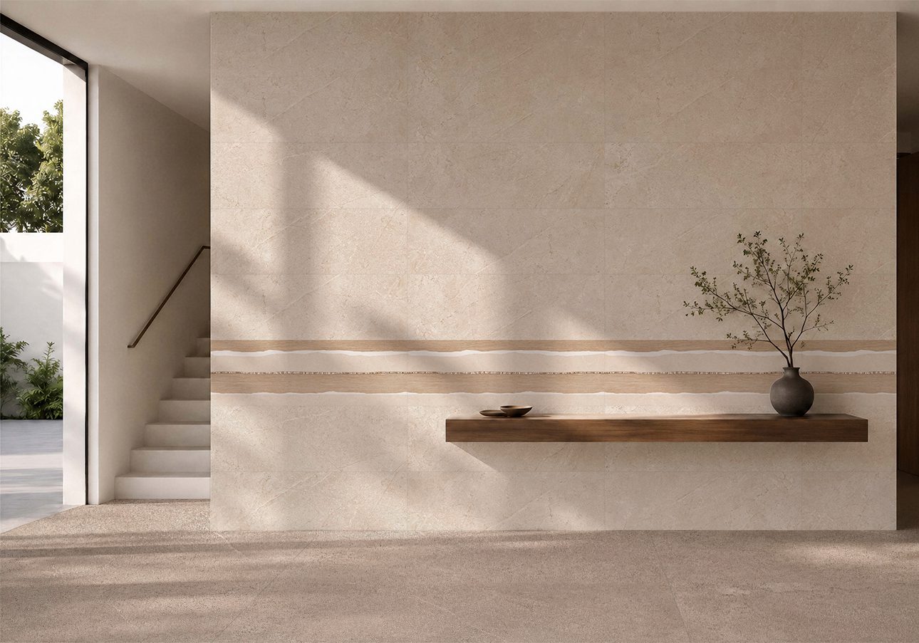 Kiviefektiga poleeritud keraamiline põrandaplaat Tau Lithos Pol Pearl, 60x120 cm, 10,5 mm, pärlhall, rektifitseeritud
