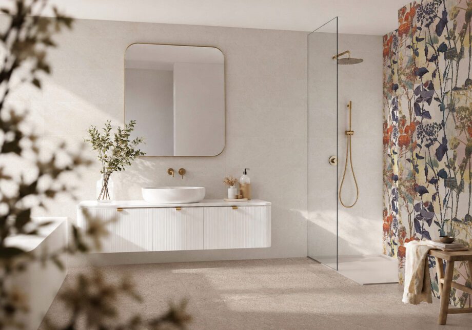 004.869.0169.16741-4 Kiviefektiga poleeritud keraamiline põrandaplaat Tau Lithos Pol Pearl, 60x120 cm, 10,5 mm, pärlhall, rektifitseeritud