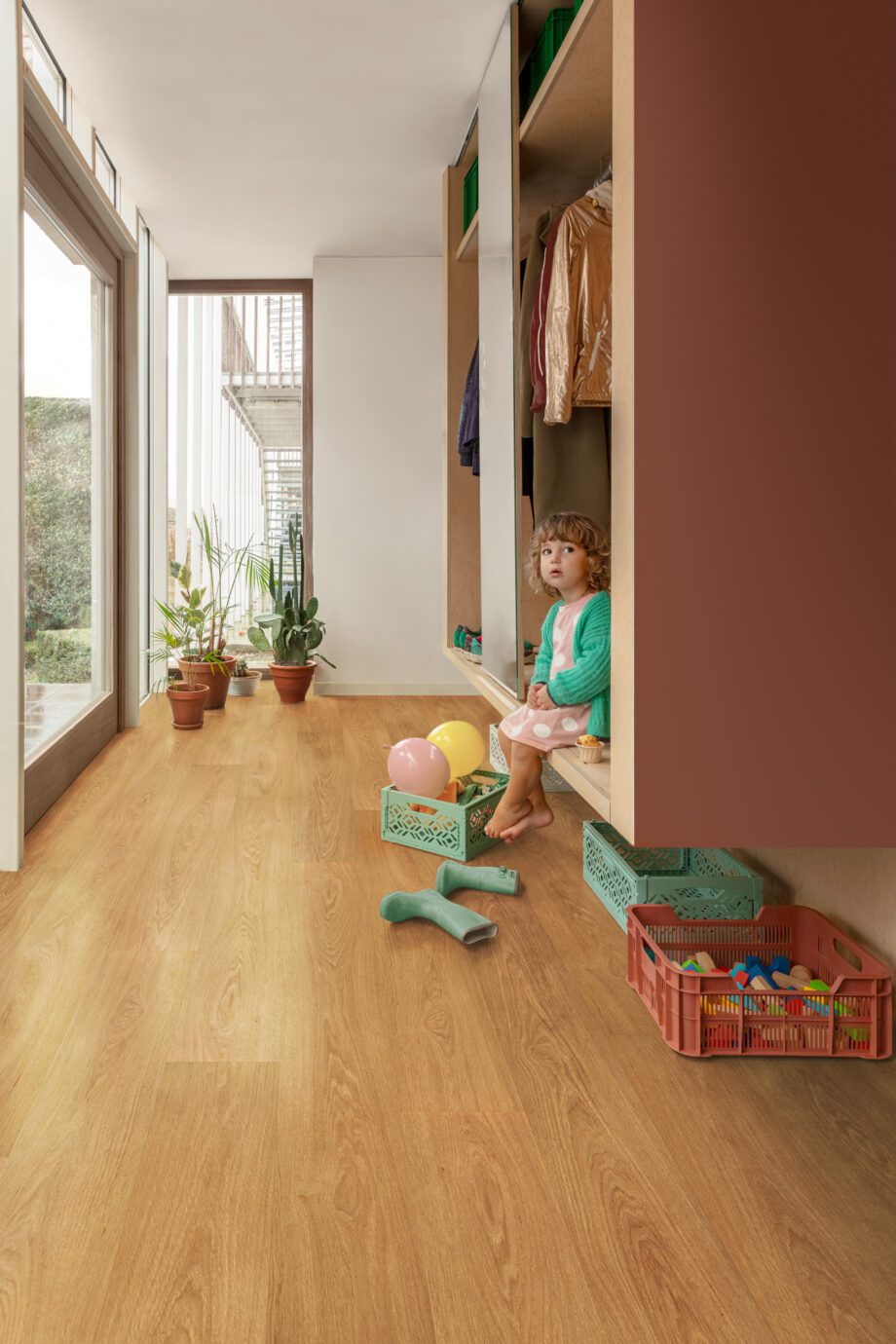 Liimitav vinüülparkett Floorify Gluedown Long Plank Honey FG025