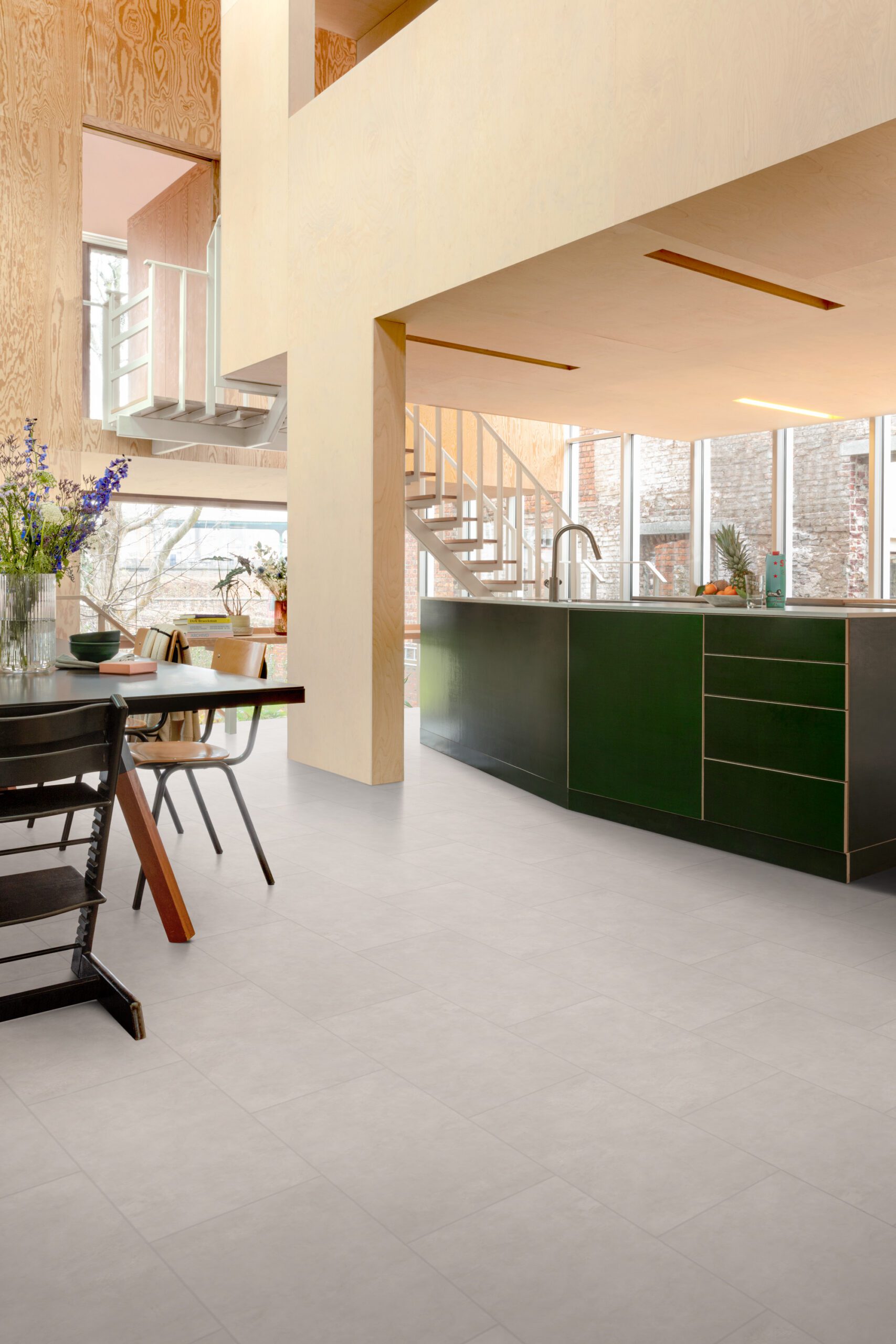 Tugevdatud südamikuga LVT vinüülplaat Floorify Small Tile Pebble Beach F530