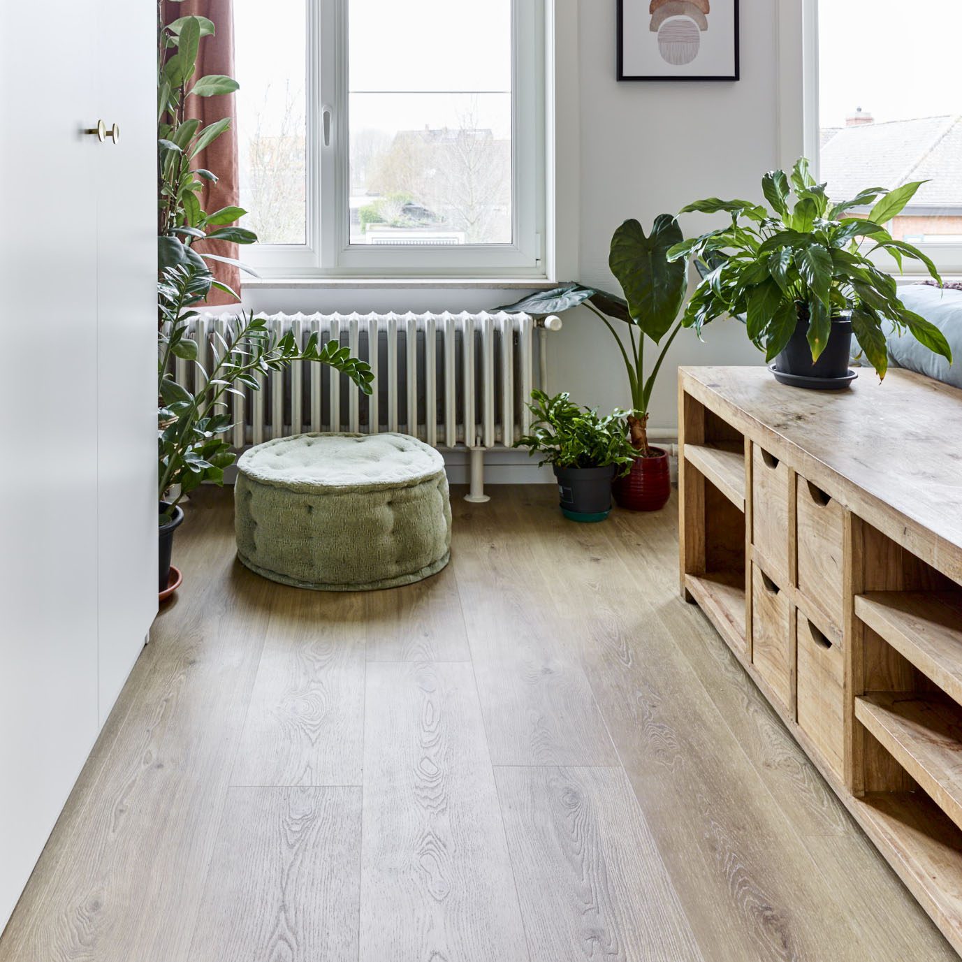 Tugevdatud südamikuga LVT vinüülparkett Floorify Long Plank Cohiba F021