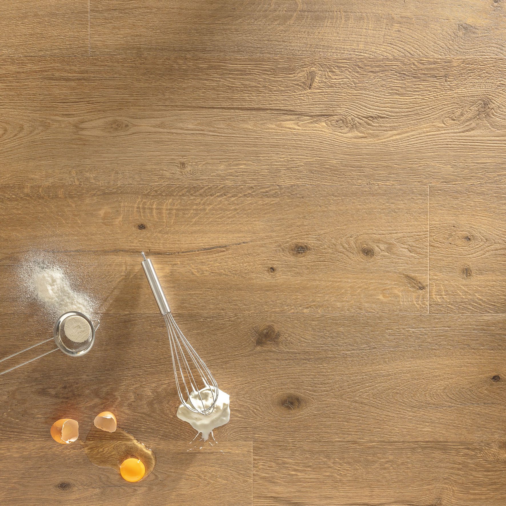 Tugevdatud südamikuga LVT vinüülparkett Floorify Long Plank Caramello F039
