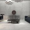 035.120.0169.04400-2 Betoonimustriga matt keraamiline põrandaplaat Tau Integra Pearl, 120x120 cm, 9 mm, pärlhall, R10, rektifitseeritud