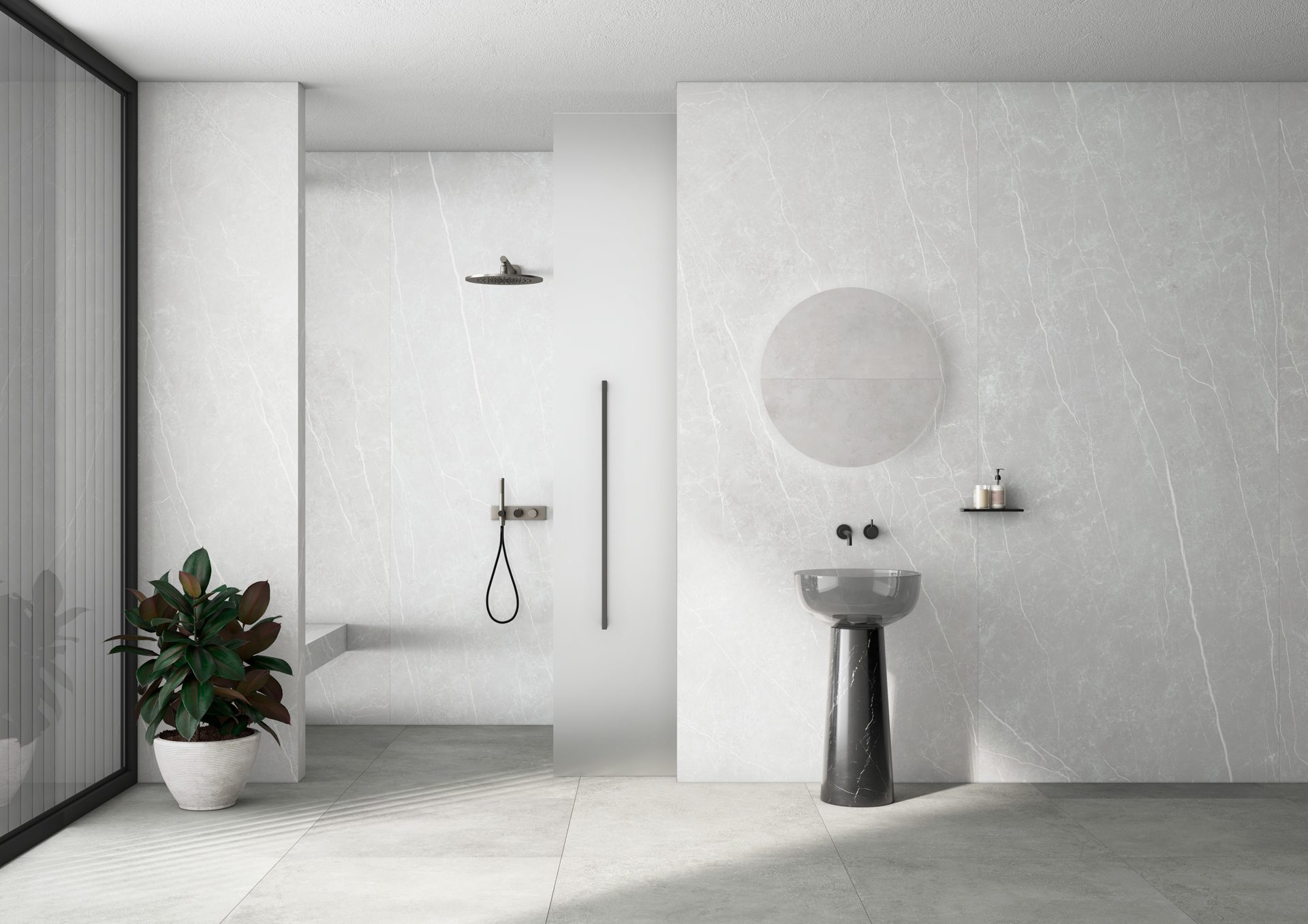 Marmorefektiga poleeritud keraamiline põrandaplaat Tau Elite Silver Pol, 120x120 cm, 9 mm, hõbehall, rektifitseeritud