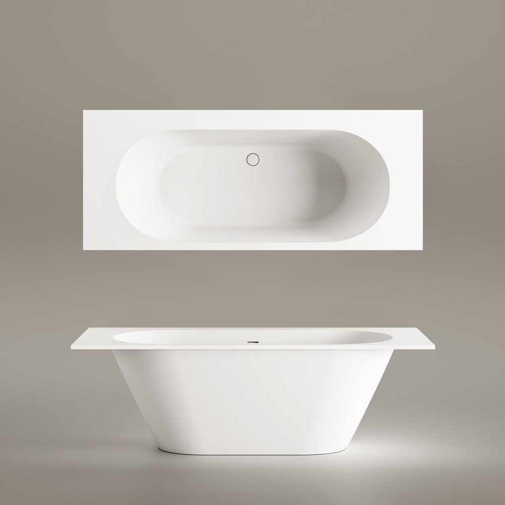 Made-to-Measure Bath PAA DECO SHAPE RE, Silkstone – 9