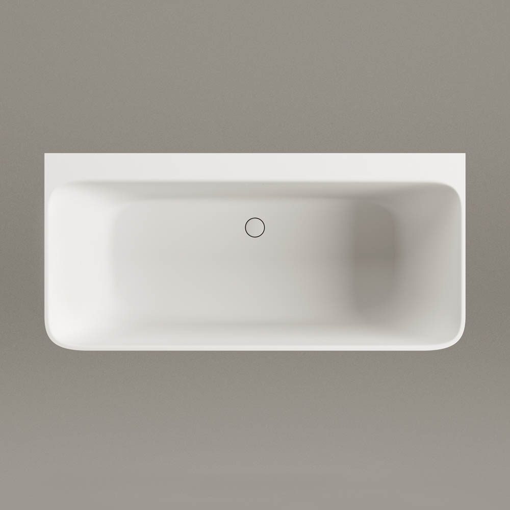 Back-to-Wall Bath PAA QUADRO WALL 160.5x76 cm, Silkstone – 7
