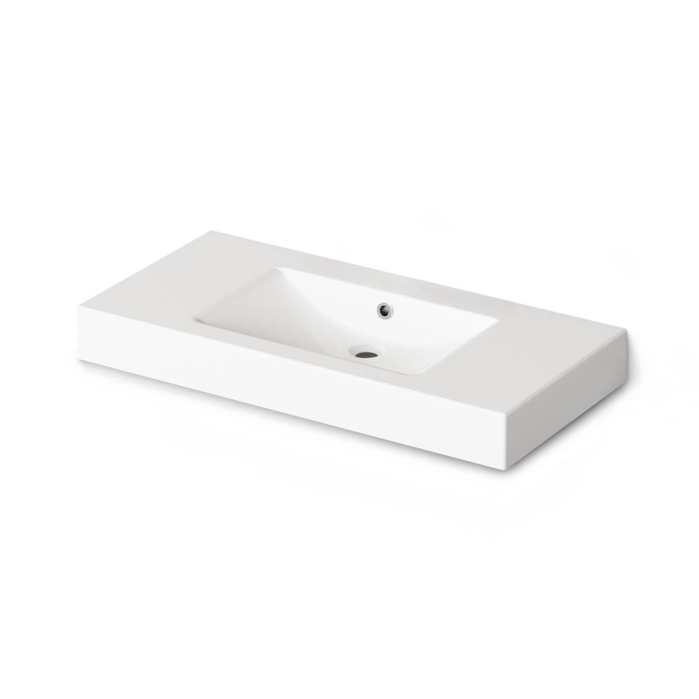 Basin with Vanity Top PAA LONG STEP 100, 100x49 cm – 3