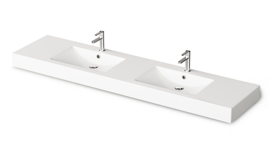 Double Basin PAA LONG STEP DUO 201×49 cm, Cast Stone Double Basin PAA LONG STEP DUO 201x49 cm, Cast Stone
