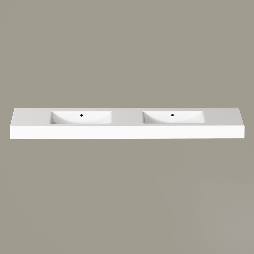 Double Basin PAA LONG STEP DUO 201x49 cm, Cast Stone – 2