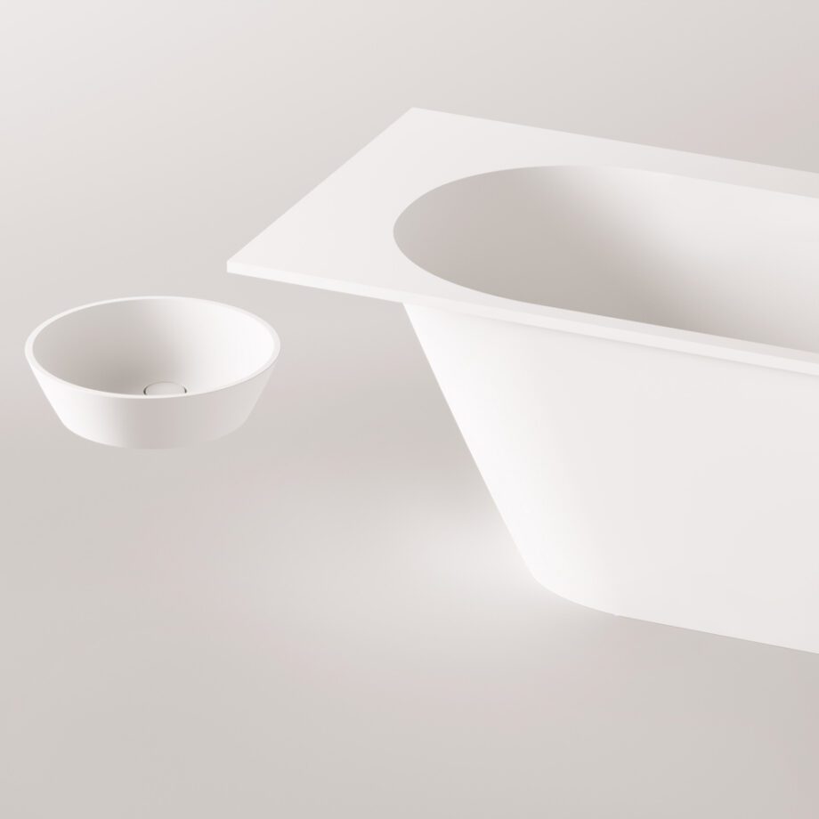 Mõõdu järgi kivivann PAA DECO SHAPE RE 170–200×82,5 cm, matt Silkstone 5 Made-to-Measure Bath PAA DECO SHAPE RE, Silkstone – 5
