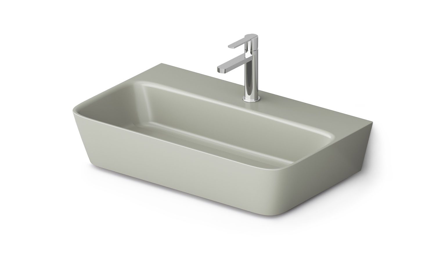 Wall Hung Basin PAA QUADRO 70x43 cm, Cast Stone – 3