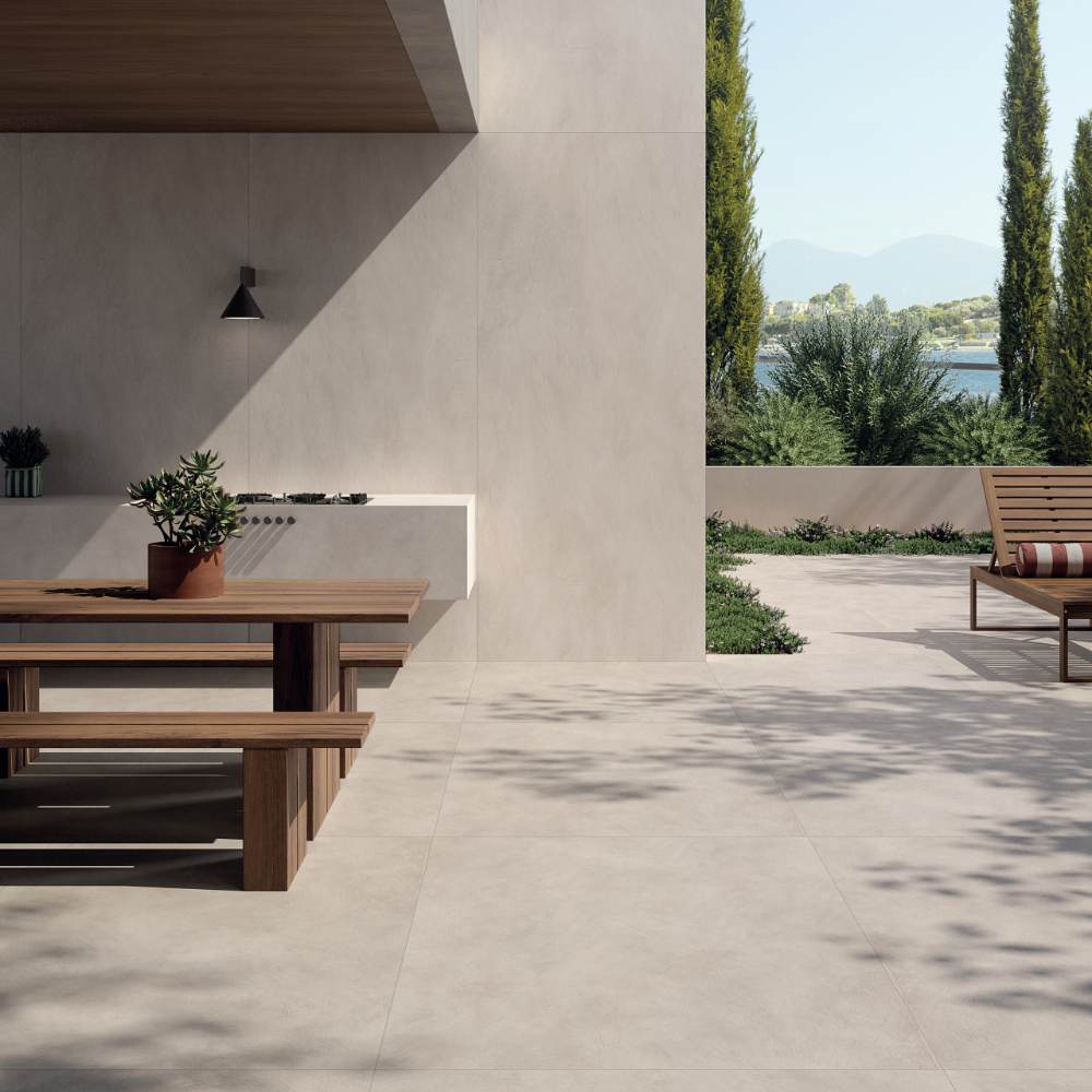 Solid colour porcelain tile ABK Alterego Sand, 30x30 cm, 8.5 mm, matt