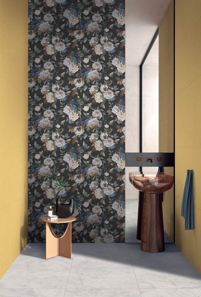 Stone effect porcelain floor tile ABK Atlantis Sand, 120x120 cm, 8.5 mm, natural matt, slip-resistant R10