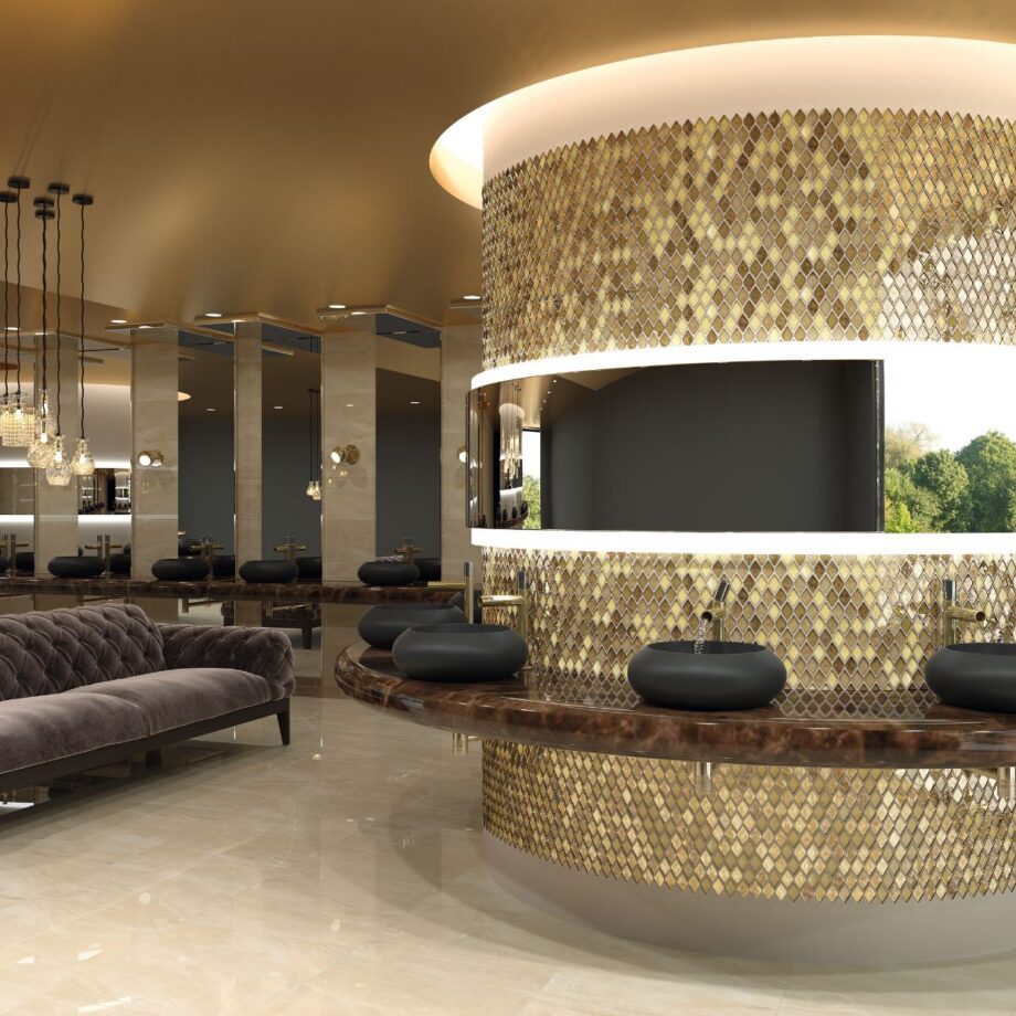 Glass mosaic Dune Princess, 24x29 cm, 8 mm – interior