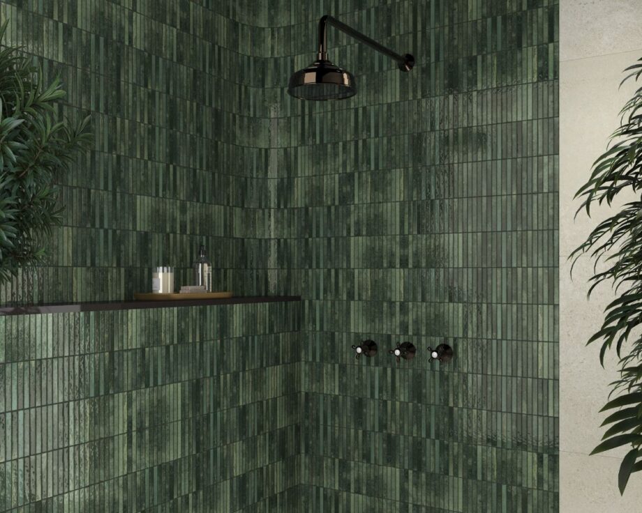 Ceramic mosaic Dune Kit-Kat Grass Glossy, 11.5x23.1 cm, 8 mm – interior