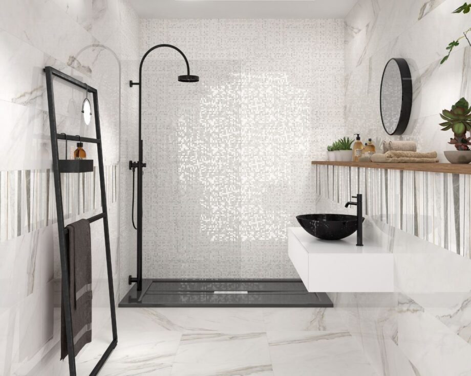 Ceramic mosaic Dune Lux, 30x30 cm, 11 mm – interior