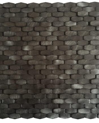 Metal mosaic Dune Halley Gunmetal, 28.4x30 cm, 5 mm