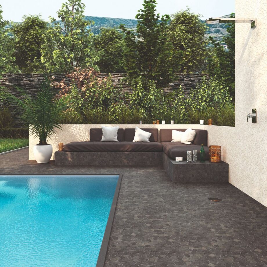 Stone mosaic Dune Jambi, 28.9x30.5 cm, 8 mm – interior