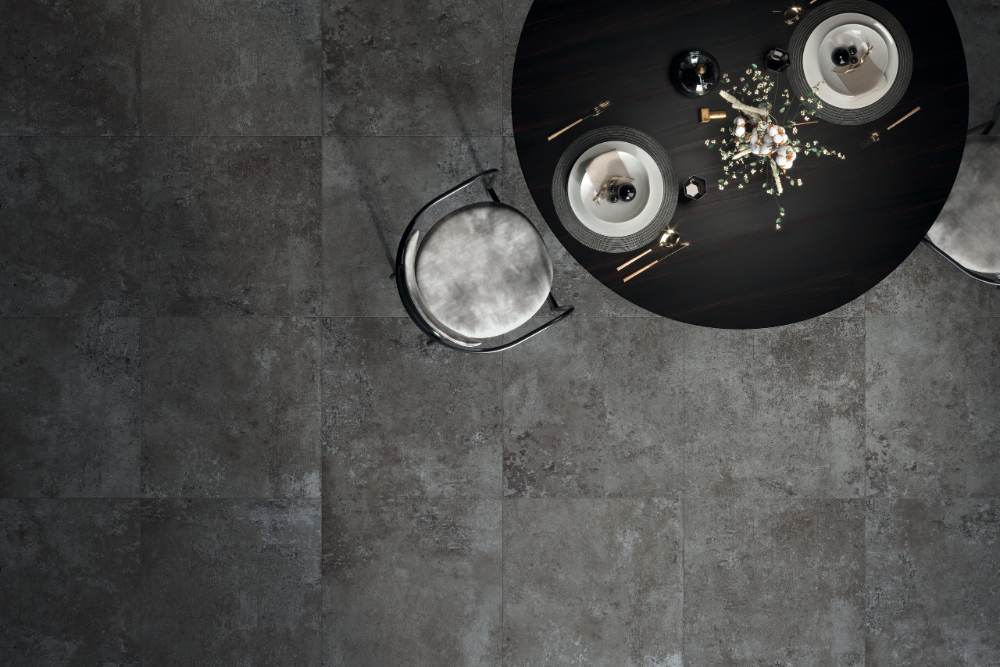 Concrete effect porcelain tile ABK Ghost Taupe, 60x60 cm, 8.5 mm, natural matt, slip-resistant R10