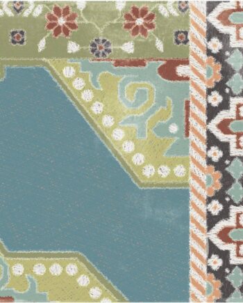 Patterned porcelain floor tile ABK Play Carpet Mix Multicolor, 20x20 cm, 8.5 mm, matt (nat.)