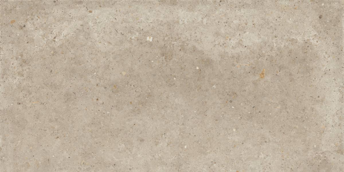 Stone effect porcelain floor tile ABK Poetry Stone Pirenei Ecru, 60x120 cm, 8.5 mm, textured, slip-resistant R11