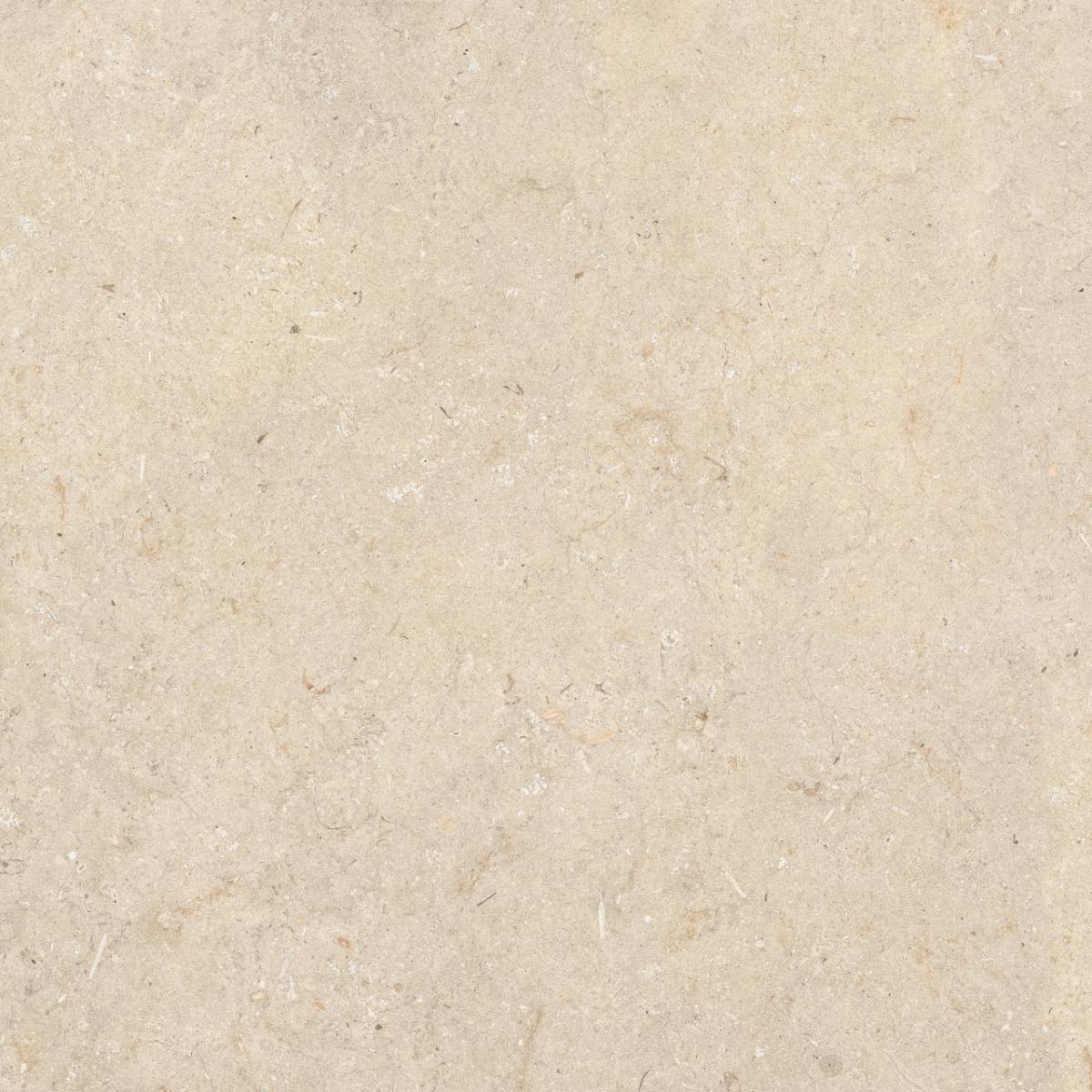 Stone effect porcelain floor tile ABK Poetry Stone Trani Beige, 120x120 cm, 8.5 mm, natural matt, slip-resistant R10